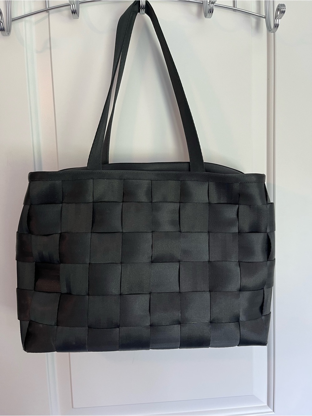 Harveys Original Seatbelt Bag Black Briefcase Style